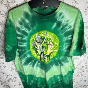 Rick And Morty Men’s XL Tie Dyed T Shirt Adult Swim